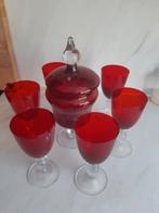 Mooi rood glas, Antiek en Kunst, Antiek | Glas en Kristal, Ophalen of Verzenden