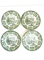 4 mooie oude Staffordshire schaaltjes 'Old Inns Serie", Ophalen of Verzenden