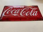 Metalen coca cola bord, Reclamebord, Ophalen of Verzenden, Zo goed als nieuw