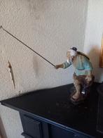Mudman modderman visser met hengel en vis 23 cm, Antiek en Kunst, Ophalen of Verzenden