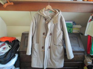Benetton houtje touwtje jas beige 176 valt als 36 beschikbaar voor biedingen