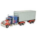 Vrachtwagen truck met container miniatuur model van metaal, Ophalen of Verzenden, Nieuw, Overige typen