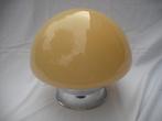 Antieke glazen Art Deco plafondlamp bollamp Mushroom, Ophalen of Verzenden, Zo goed als nieuw, Glas