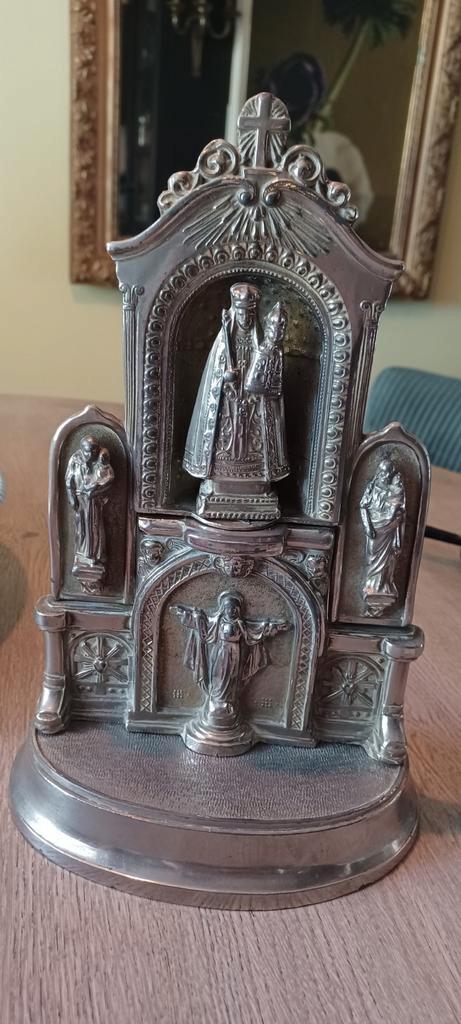 Antiek Belgisch Religieus altaartje, Antiek en Kunst, Antiek | Religie, Ophalen of Verzenden