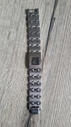 ESPRIT horloge. Zilverkleurig staal met zwarte wijzerplaat., Staal, Gebruikt, Staal, Ophalen of Verzenden