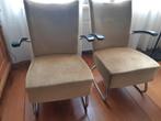 Gispen/de Wit, 2 Vintage fauteuils, Huis en Inrichting, Fauteuils, Ophalen, Gebruikt, 75 tot 100 cm, Metaal