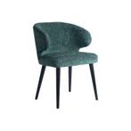 Eettafel stoelen (2x) in petrol (PTMD fiori), Ophalen, Twee, Blauw, Zo goed als nieuw