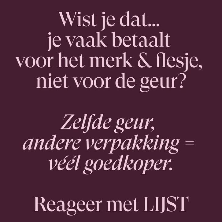 parfum voor weinig, Sieraden, Tassen en Uiterlijk, Uiterlijk | Parfum, Nieuw, Ophalen of Verzenden