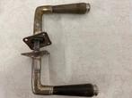 Oude deurklinken met hoorn ,deurkrukken, grepen, klink nr 70, Antiek en Kunst, Ophalen of Verzenden