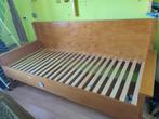 één persoons houten bed met lattenbodem, 90 cm, Eenpersoons, Wit, Ophalen of Verzenden