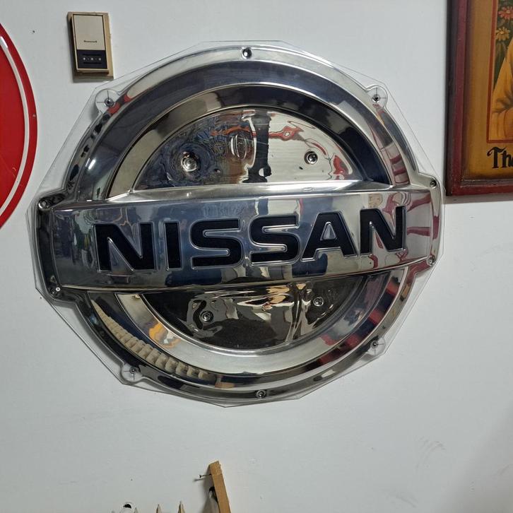 Nissan Dealer reclame bord, Verzamelen, Merken en Reclamevoorwerpen, Gebruikt, Reclamebord, Ophalen