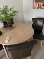 4 eetkamerstoelen bruin, Huis en Inrichting, Stoelen, Ophalen, Gebruikt, Bruin, Vintage