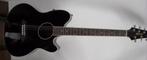 Semi-acoustische gitaar: Ibanez Talman TCY10E-BK, Ophalen, Zo goed als nieuw, Western- of Steelstringgitaar, Met (piezo-)element