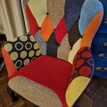 Patchwork fauteuil Mooi en apart