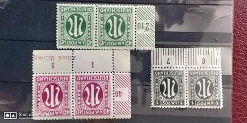3x Paar AM Americanse bezetting POSTFRIS . Prijs : € 1,20., Postzegels en Munten, Postzegels | Europa | Duitsland, Postfris, Overige periodes