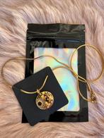 Halsketting ketting met hanger zon maan goud, Nieuw, Ophalen of Verzenden, Goud, Overige materialen