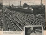 Vintage knipsel 1952 NS trein dienstregeling, Verzenden, 1940 tot 1960, Nederland, Knipsel(s)