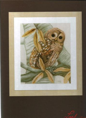 Cado marjolein bastin borduurpakket, owl and autumn leaves beschikbaar voor biedingen