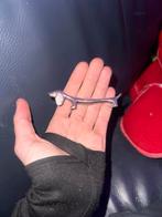 Vintage Messenhouder Teckel - Zolder Vondst!, Ophalen, Gebruikt, IJzer of Staal, Dame of Heer