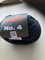 Lana Grossa Brigitte nr 4 zwart - 1 bol, Ophalen of Verzenden, Nieuw, Breien of Haken, Wol of Garen