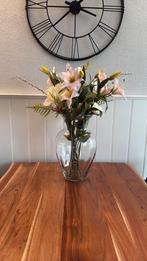 Bloemenvaas, Overige kleuren, Ophalen of Verzenden, Minder dan 50 cm, Glas