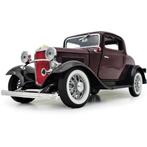 ford 3-window coupe 1932 kleur donker bruin nieuw 1:18, Ophalen, Nieuw, Auto, Overige merken