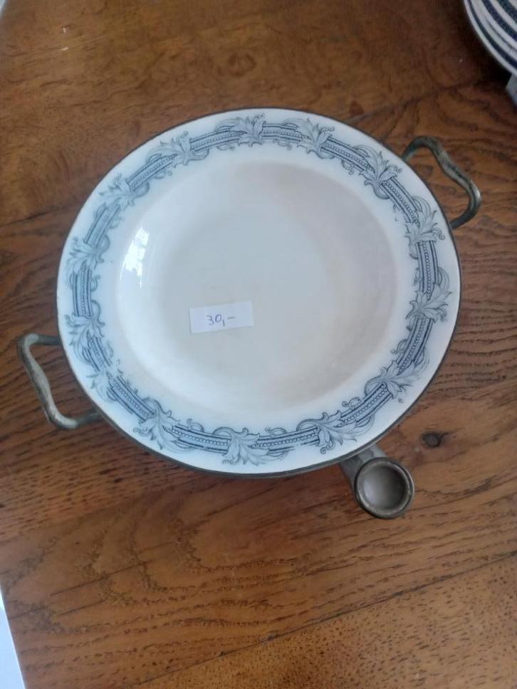 pachtig gaaf antiek warmhoud bordje vermoed regout, Antiek en Kunst, Antiek | Servies los, Ophalen of Verzenden