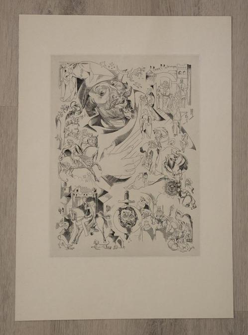 Debora Duyvis kopergravure gravure, Antiek en Kunst, Kunst | Etsen en Gravures, Ophalen of Verzenden