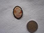 71.  Schitterende oude broche, camee, zilver 800, Ophalen, Zilver, Broche