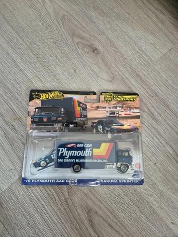 Hot Wheels Plymouth AAR Cuda & Sakura Sprinter Team Transpor beschikbaar voor biedingen