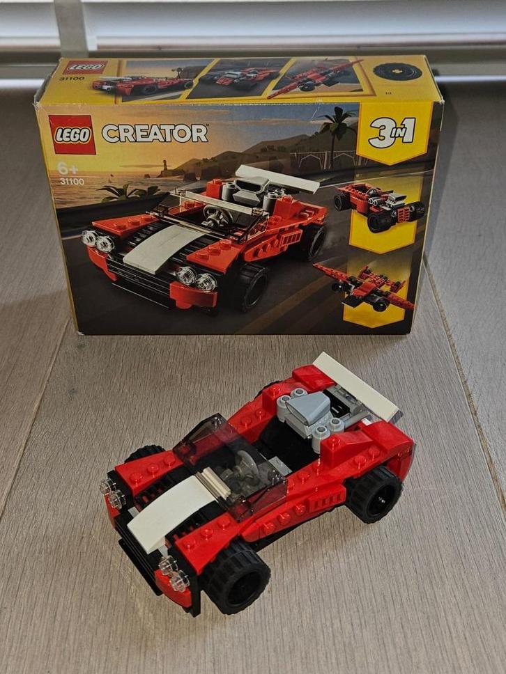 Lego 31100 Creator 3-in-1 Sportwagen Hot Rod Vliegtuig, Kinderen en Baby's, Speelgoed | Duplo en Lego, Zo goed als nieuw, Lego