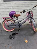 roze kinderfiets met helm, Ophalen, Zijwieltjes, Popal, 16 tot 20 inch