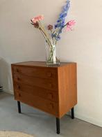 Midcentury vintage ladekast Anton Slotboom, Ophalen, Midcentury, vintage, retro, jaren 60, teak, Gebruikt, 50 tot 100 cm