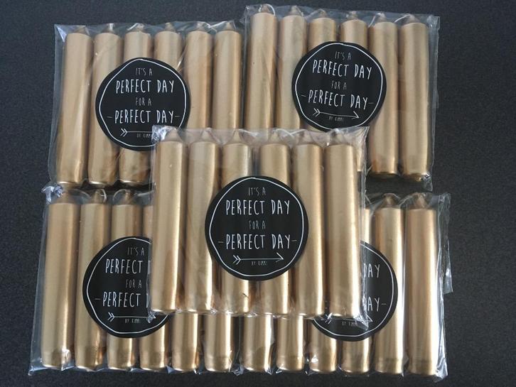 Rustik Lys kaarsen set-6 Goud nieuw!, Huis en Inrichting, Woonaccessoires | Kandelaars en Kaarsen, Nieuw, Kaars, Minder dan 25 cm