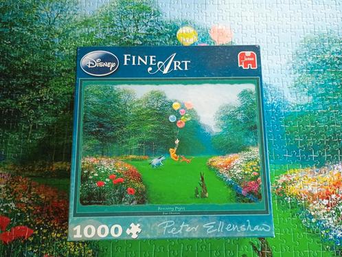 Twee puzzels Winnie de Pooh, getekend door Peter Ellenshaw, Hobby en Vrije tijd, Denksport en Puzzels, Zo goed als nieuw, Legpuzzel