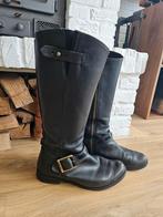 Timberland zwarte leren laarzen wide fit maat 40, Ophalen of Verzenden, Gedragen, Zwart, Hoge laarzen