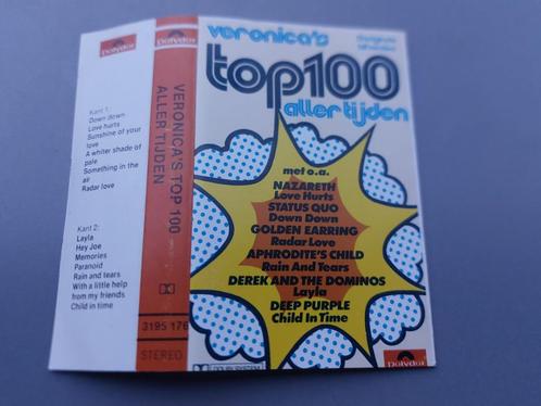 VERONICA'S TOP 100 ALLER TIJDEN (CASSETTEBANDJE), Cd's en Dvd's, Cassettebandjes, Zo goed als nieuw, Origineel, Pop, 1 bandje