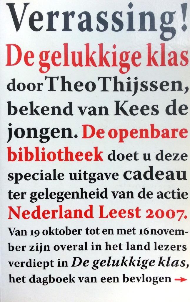 Theo Thijssen - De gelukkige klas, Boeken, Literatuur, Zo goed als nieuw, Nederland, Ophalen of Verzenden