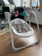 New Portable Baby Swing, Beige + free wooden gym, Ophalen of Verzenden, Zo goed als nieuw, Overige merken
