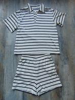 Ecru 2-delig setje maat XS / S korte broek + T-shirt H&M, H&M, Overige kleuren, Kort, Ophalen of Verzenden