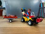 Playmobil Reddingsquad - Quad, Ophalen of Verzenden, Zo goed als nieuw, Complete set