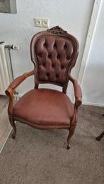 2 vintage stoelen, Ophalen, Gebruikt, Twee, Bruin