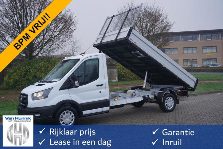 Ford Transit 350L 3 Zijdige kipper 155PK BPM VRIJ! Airco, Cr, Auto's, Bestelauto's, Bedrijf, Te koop, ABS, Airconditioning, Alarm