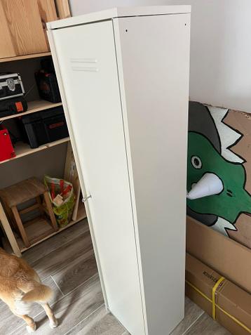 Ikea ivar lockerkast metaal met deur wit 40x160 - afbeelding 3