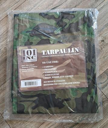 Afdekzeil woodland 2 x 3 m / Tarpaulin beschikbaar voor biedingen