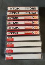 10x TDK D60 IEC Type I (FE) audio cassette, Cd's en Dvd's, Cassettebandjes, 2 t/m 25 bandjes, Overige genres, Ophalen of Verzenden