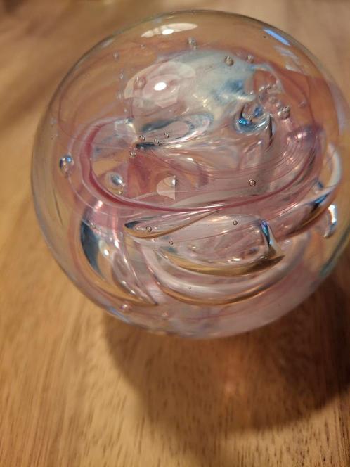 Roze kunst bol briljant, Antiek en Kunst, Antiek | Glas en Kristal, Ophalen of Verzenden