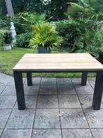 Tafel met 6 stoelen (140x90cm), Tuin en Terras, Ophalen, Rechthoekig