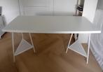 Ikea Lagkapten/ tillslag wit Bureau metalen poten- 140x60 cm, Ophalen, Zo goed als nieuw, Bureau