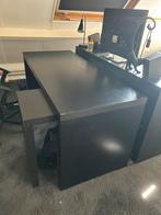 Malm Uitschuifbaar Bureau zwart, Ophalen, Gebruikt, Bureau